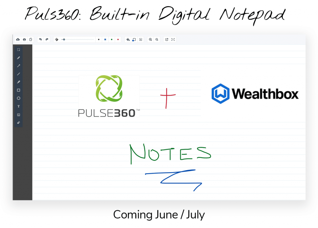 Pulse360 Built in Digital Notepad 