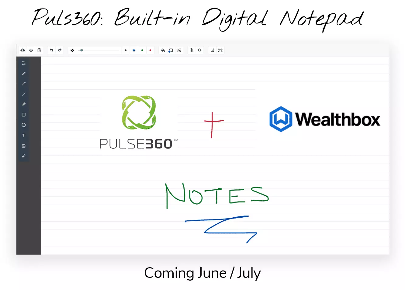 Pulse360 Built in Digital Notepad 