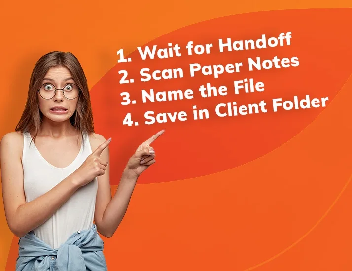 financial advisors handwritten notes process