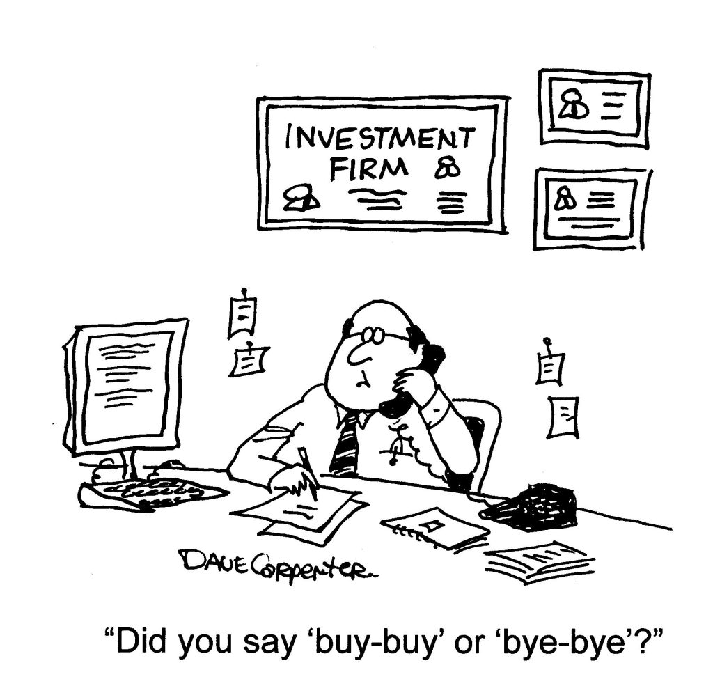 Investment, Financial Advisor, Funny, Comics, Bye, Buy
